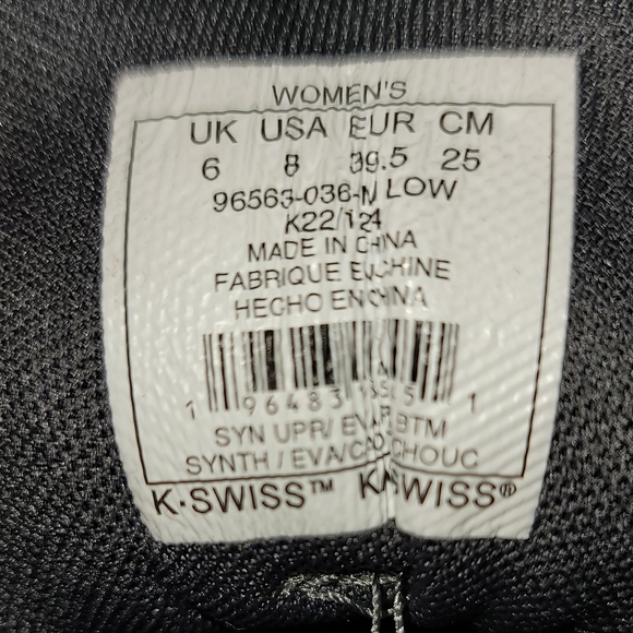 K-Swiss Pickleball Athletic Shoes - Picture 7 of 7